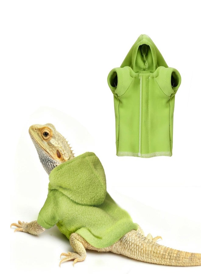 HOKABLE Lizard Clothes for Bearded Dragons Reptile Apparel Handmade Cotton Material Hoodies Gift for Lizards, Bearded Dragons, Crested Geckos, and Chameleons（Mint Green） - Image 1
